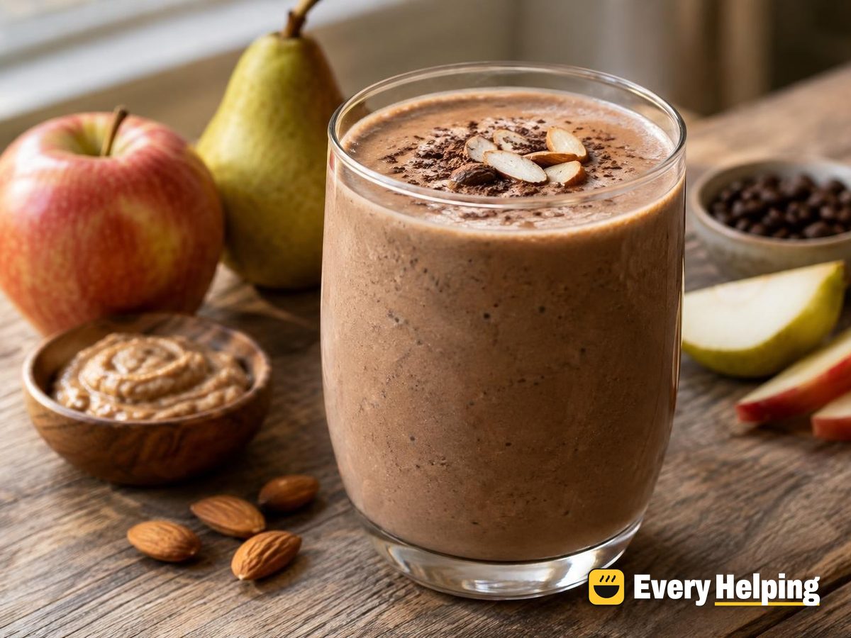 Mocha Almond Apple Pear Smoothie