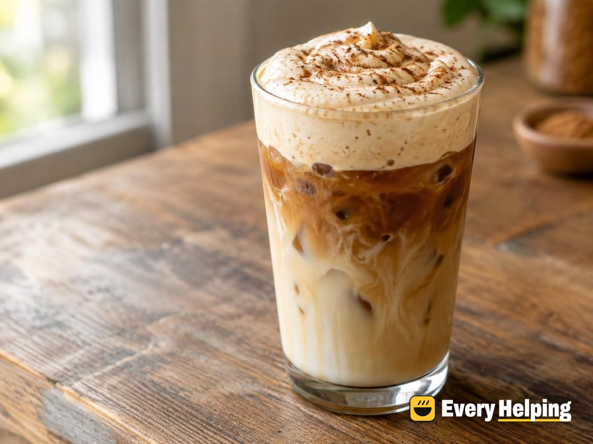 Gingerbread Coconut Cold Foam Iced Latte