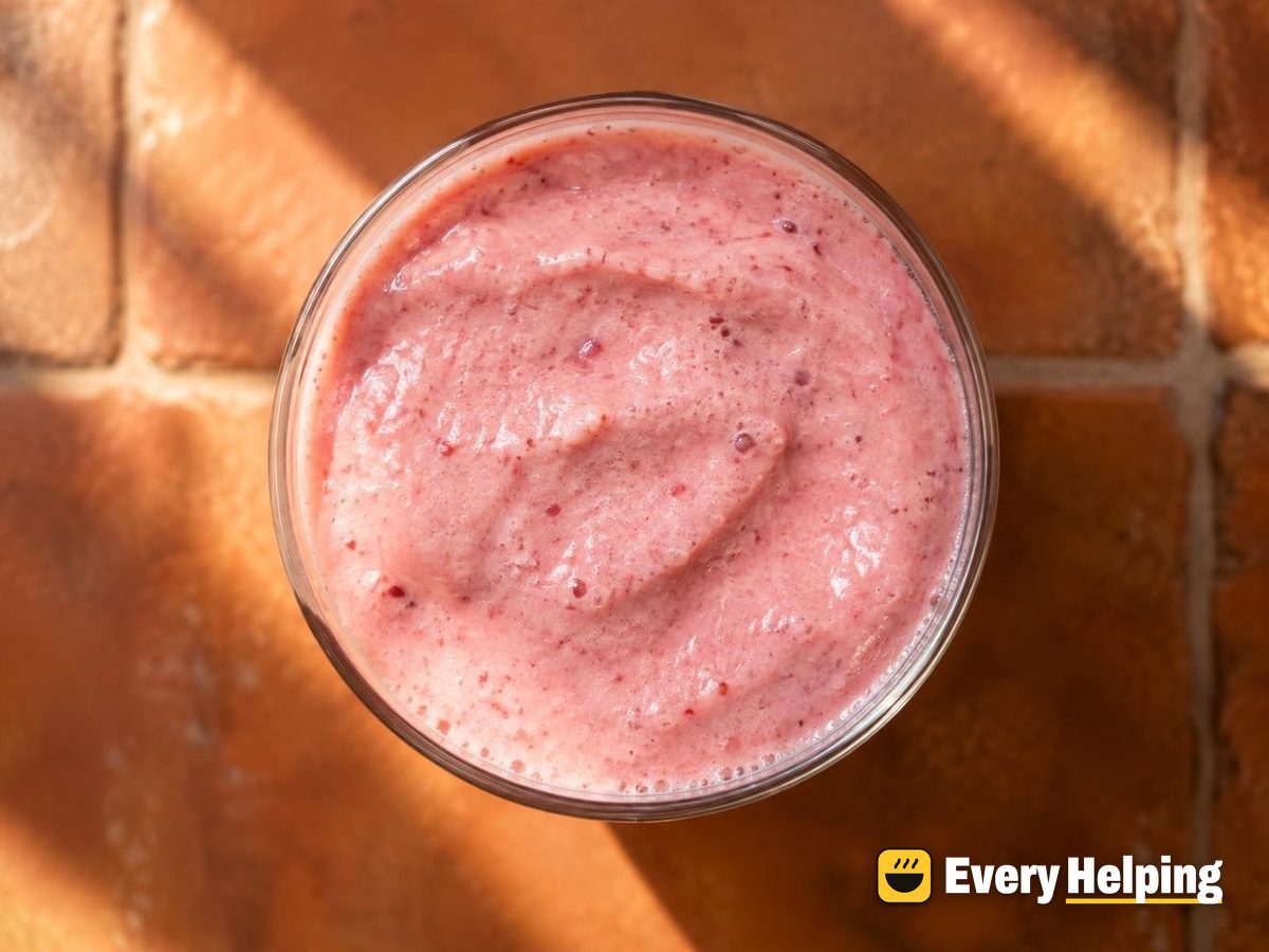 Peach Berry Coconut Smoothie