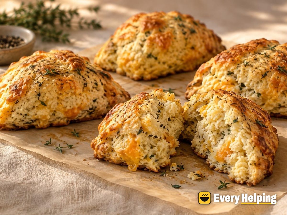 Thyme, Cheddar and Cracked Pepper Ricotta Scones