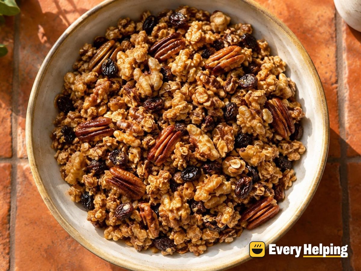 Peanut Butter Maple Pecan Walnut Granola