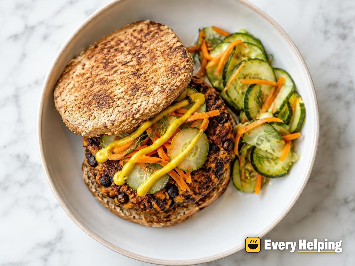 Smoky Sweet Potato Black Bean Burgers