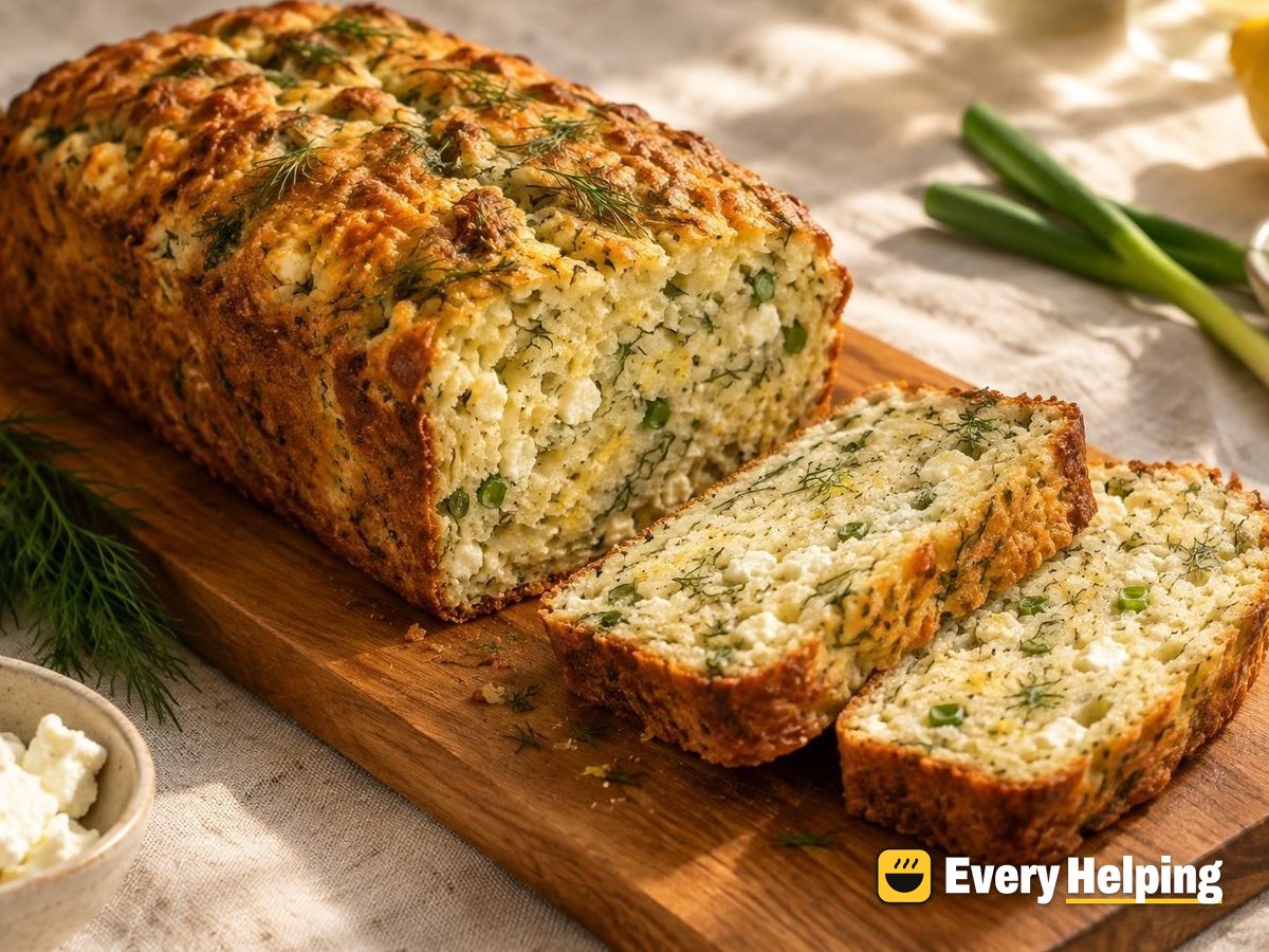 Feta Dill Quick Bread with Green Onion