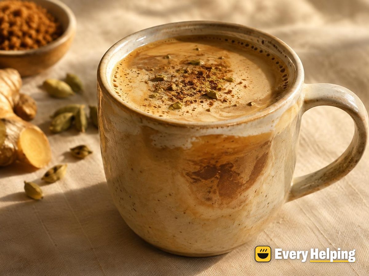 Espresso Cardamom Dirty Chai with Brown Sugar