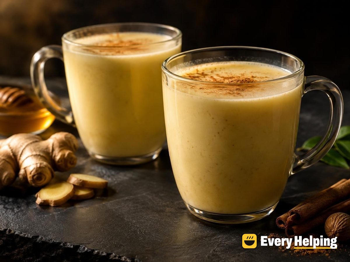 Warm Ginger-Honey Green Tea Eggnog