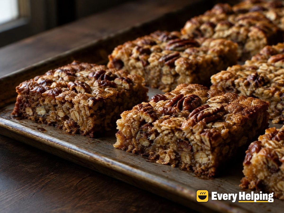 Brown Butter Pecan Maple Oat Blondies