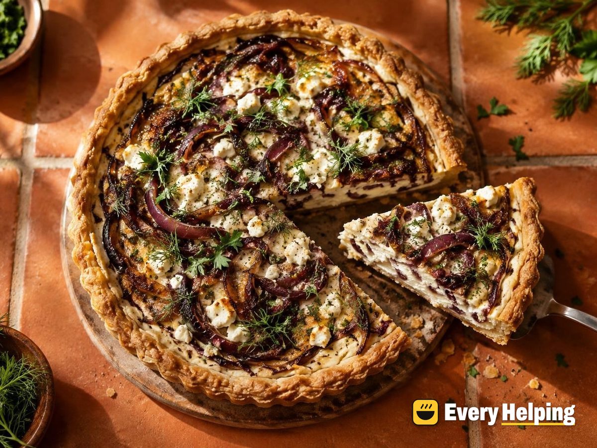 Caramelized Onion Feta Spelt Tarts