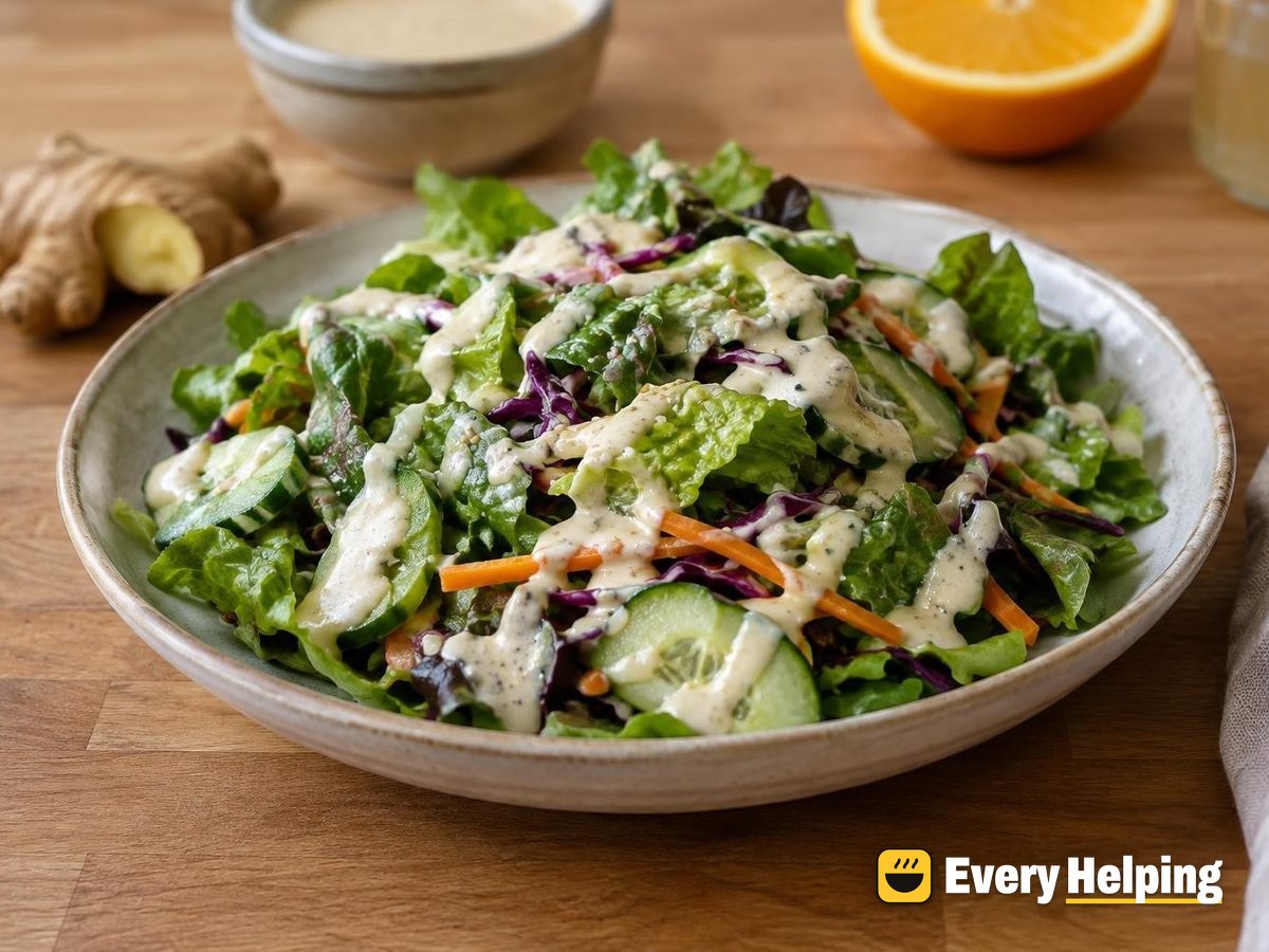 Whipped Ginger Tahini Yogurt Dressing