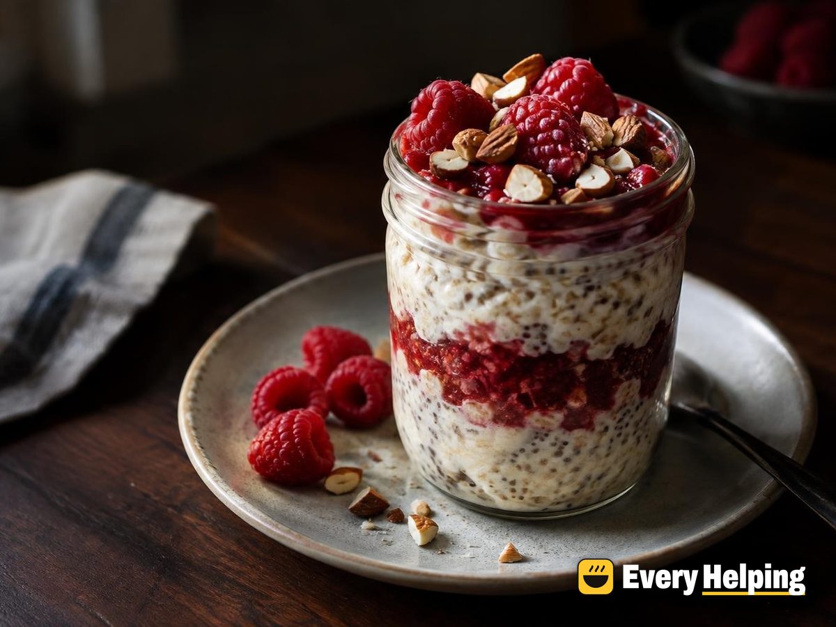 Strawberry Chia Jam Overnight Oats
