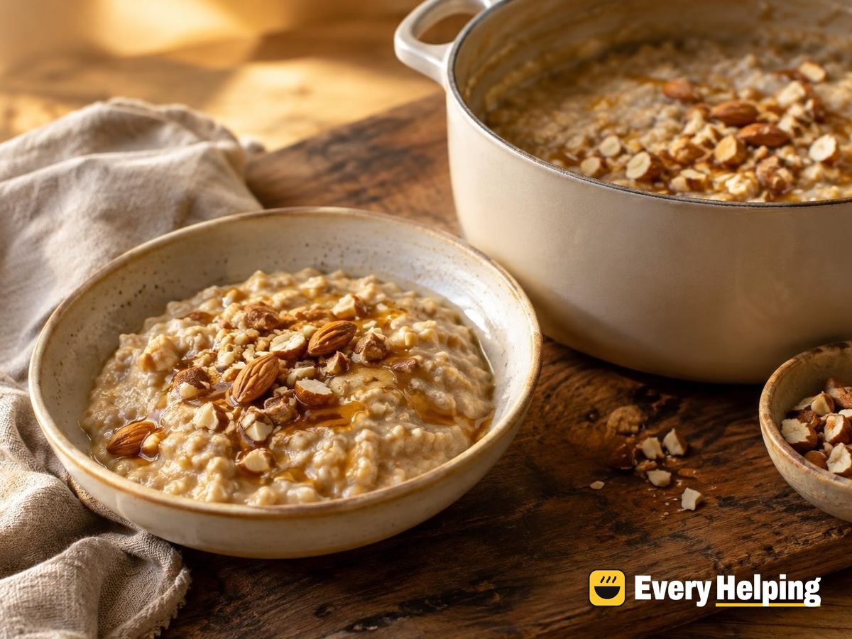 Toasted Oat Porridge with Homemade Oat Milk