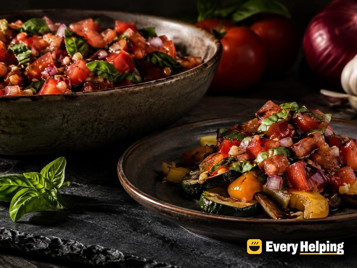 Fresh Tomato Basil Sauce, No-Cook Style