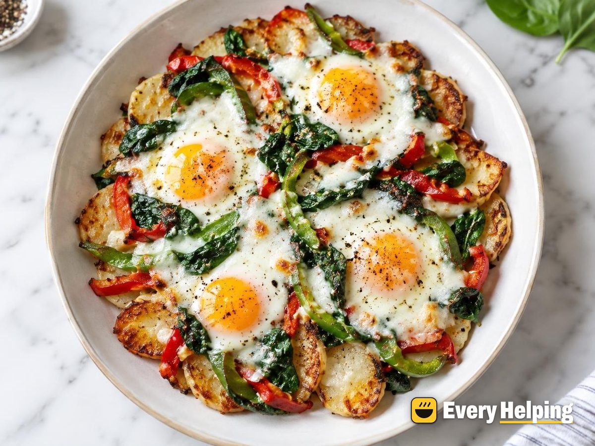Sheet-Pan Potato Rosti with Mozzarella and Eggs