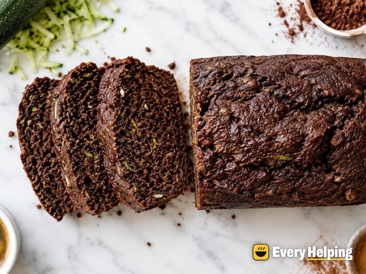 Double Cocoa Espresso Zucchini Bread