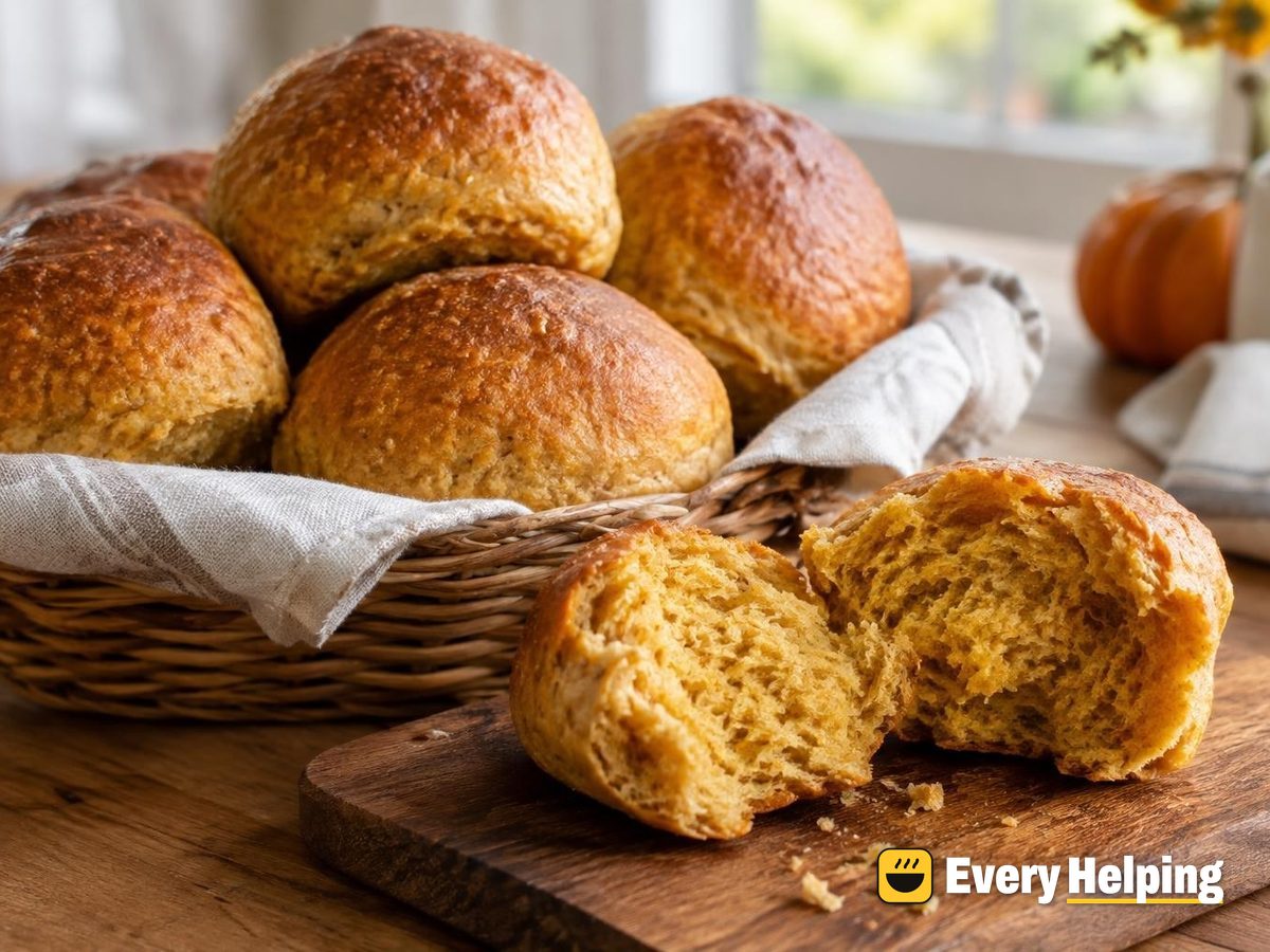 Maple Pumpkin Whole Wheat Dinner Rolls