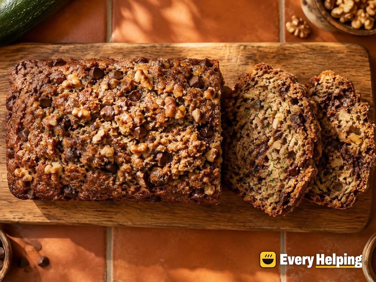 Brown Butter Walnut Chocolate Zucchini Bread