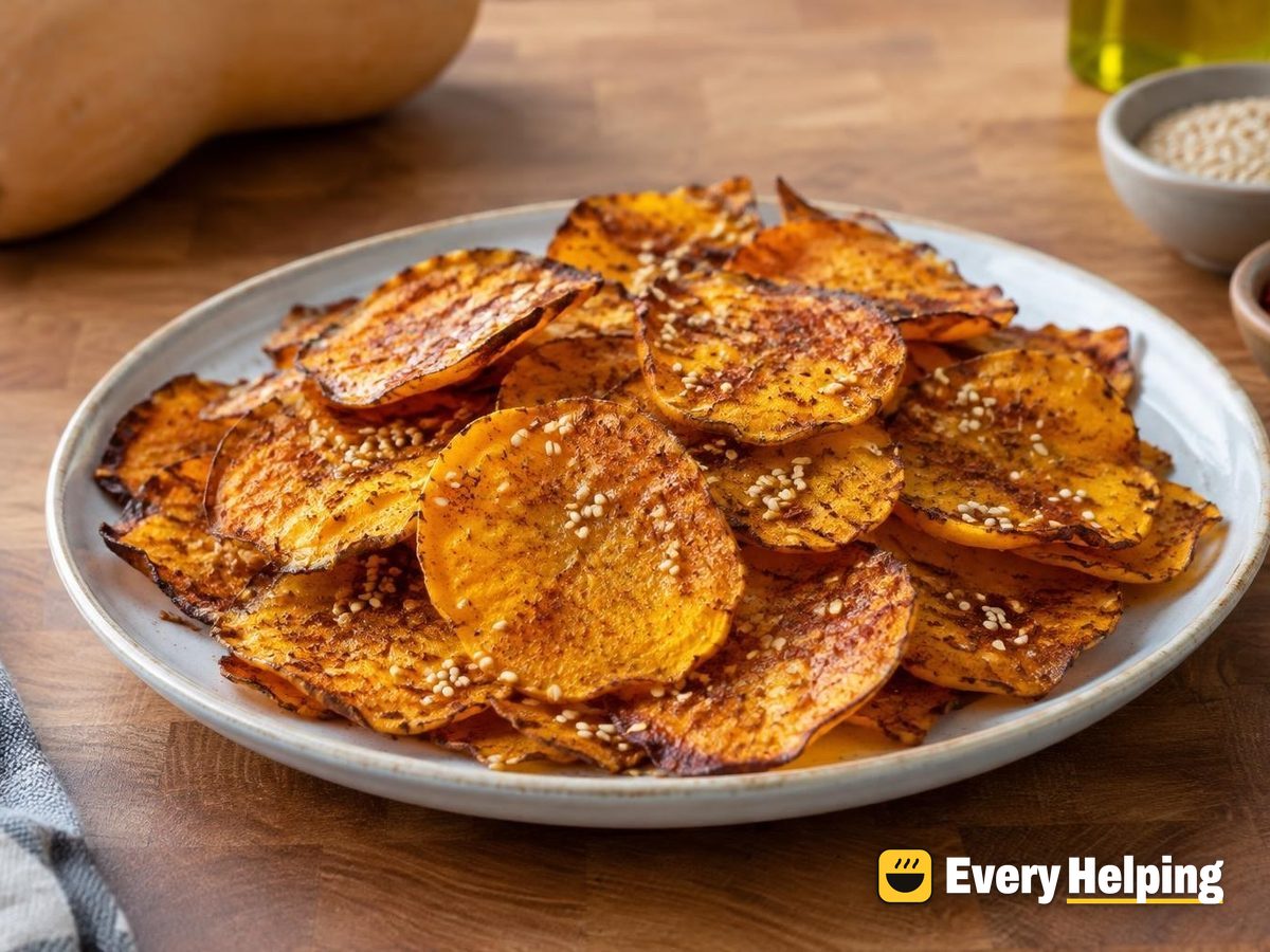 Cumin Sesame Butternut Squash Chips