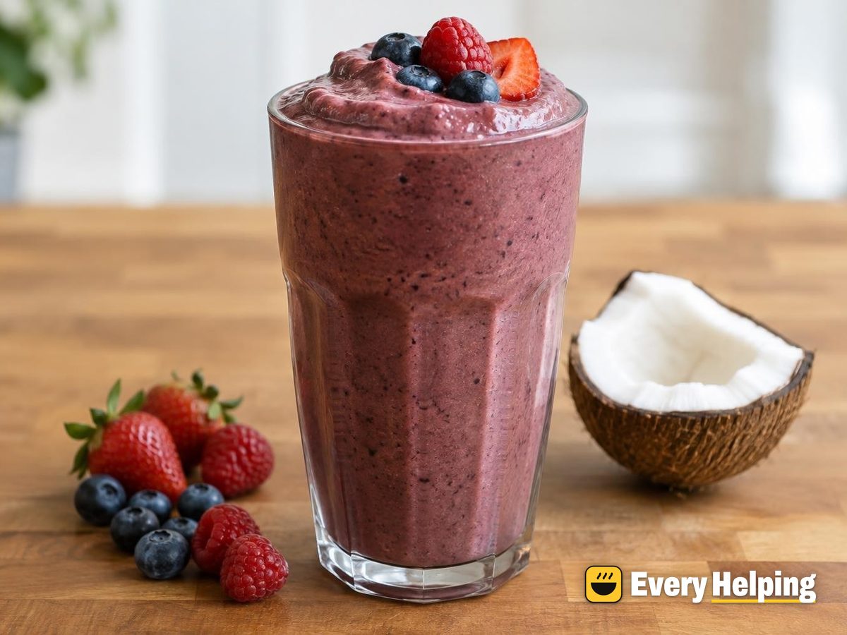 Chocolate Coconut Berry Smoothie