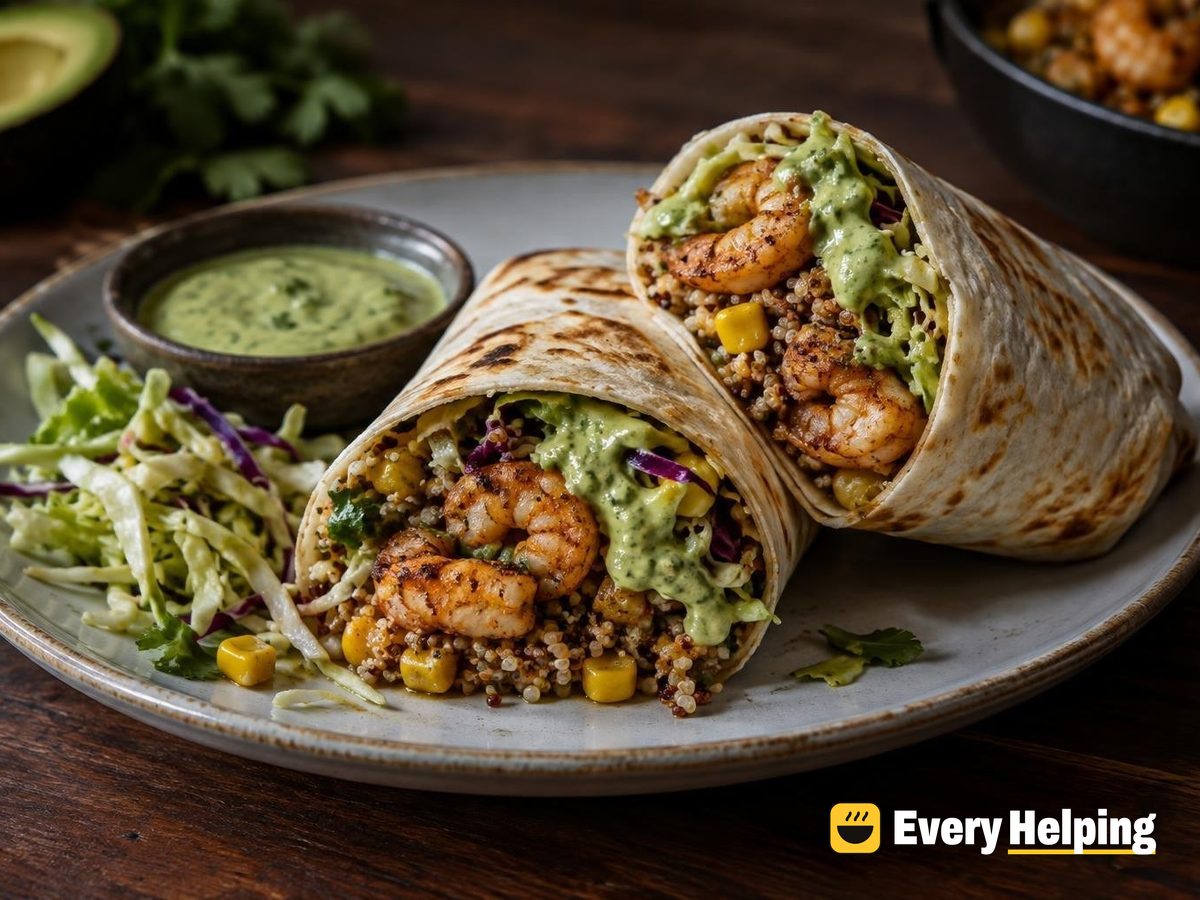 Chipotle-Style Shrimp and Quinoa Burritos