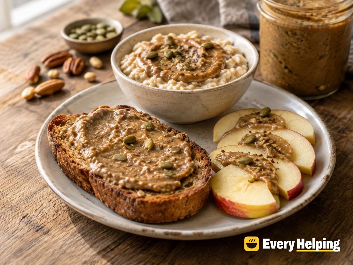 Vanilla Honey Peanut-Pecan Butter with Pepitas