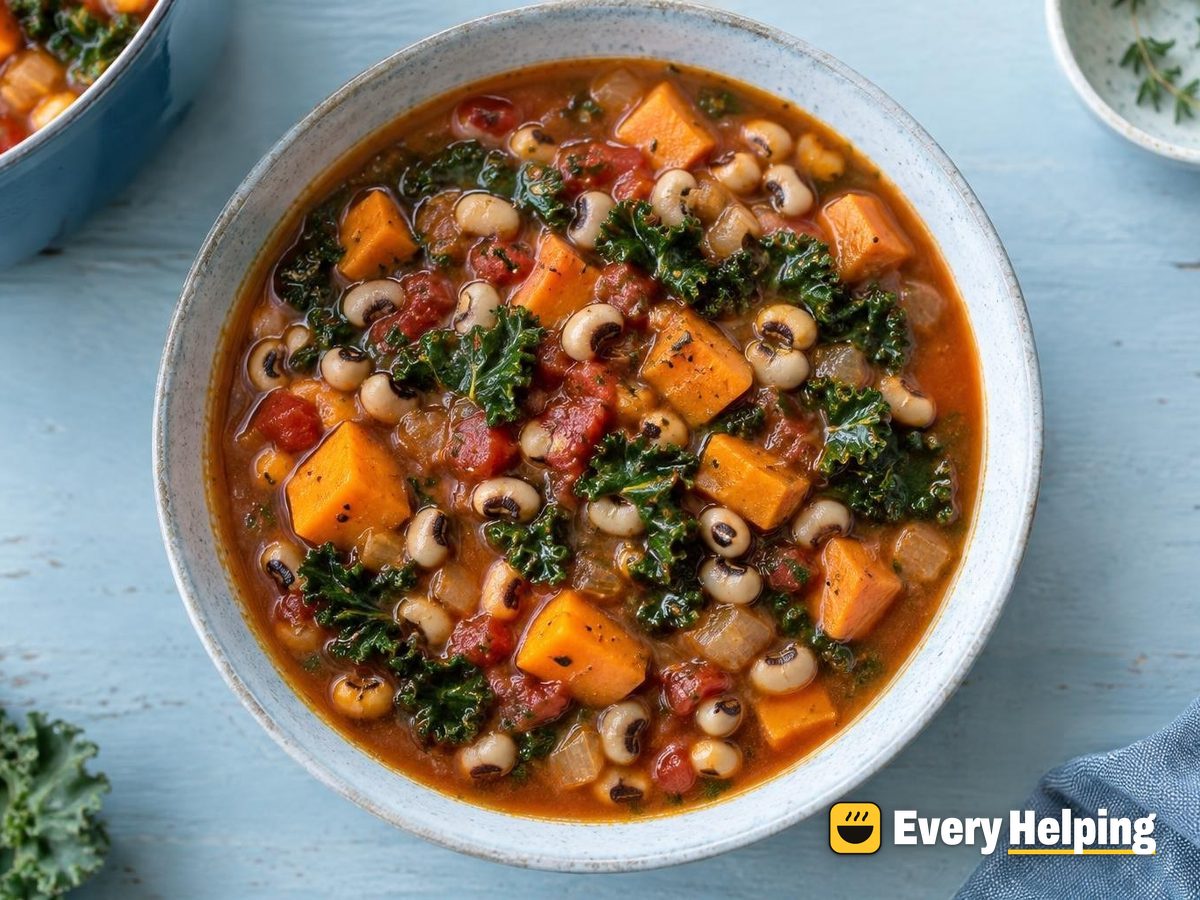 Black-Eyed Pea and Sweet Potato Tomato Stew