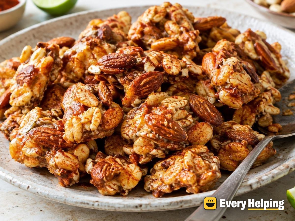 Smoky Paprika Peanut Brittle Clusters