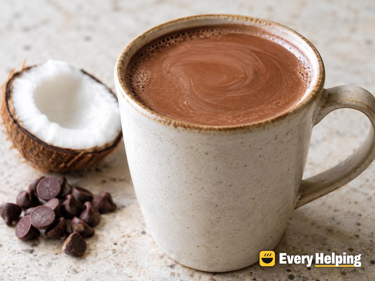 Silky Coconut Hot Chocolate