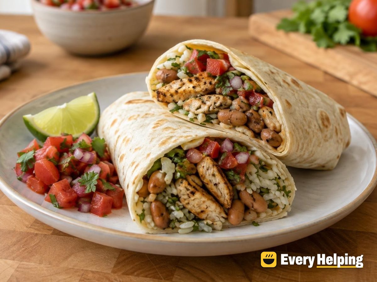 Cumin-Lime Turkey Breast and Rice Burritos