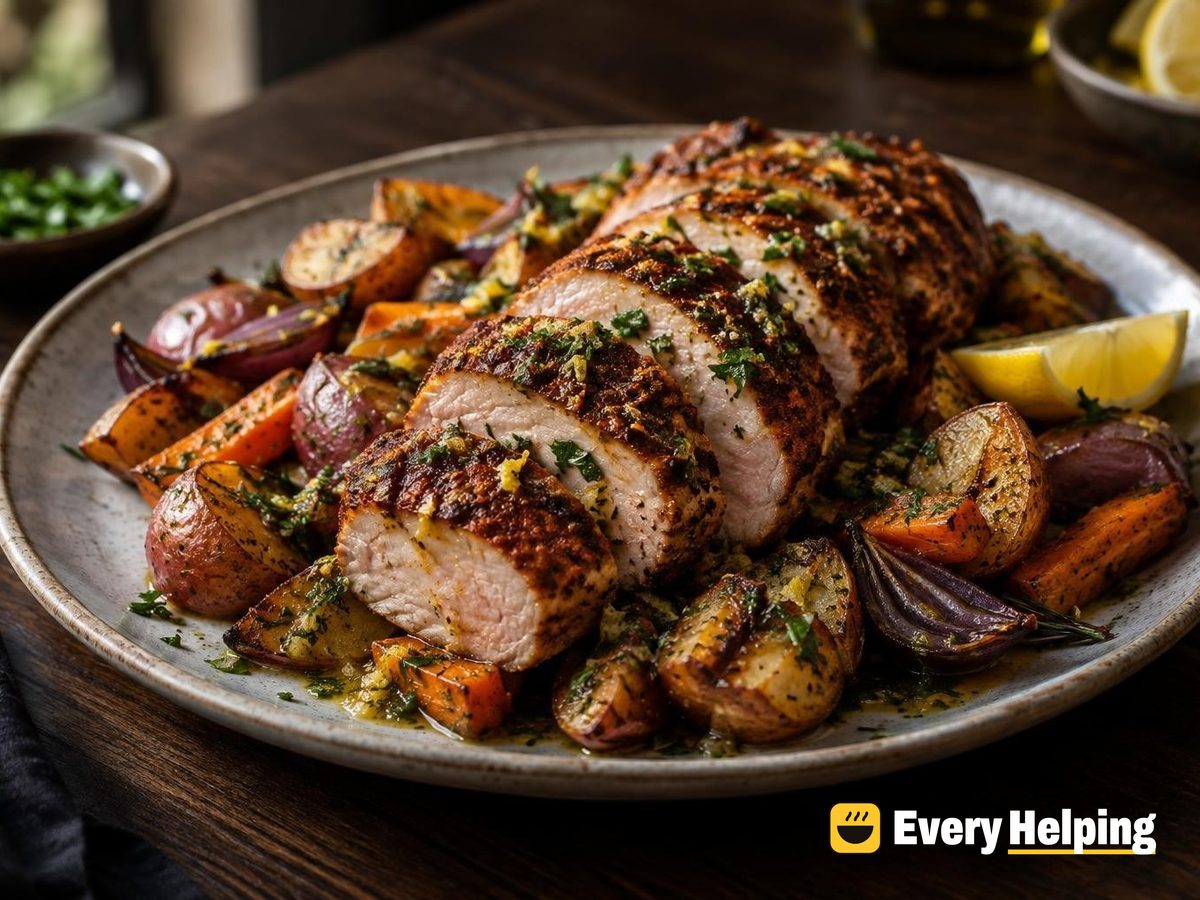 Smoky Paprika Pork Tenderloin with Rosemary Potatoes