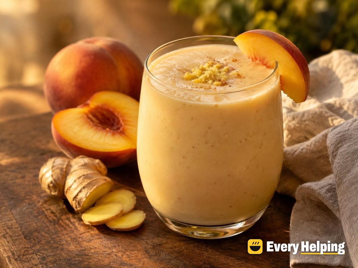 Vanilla Peach Ginger Lassi