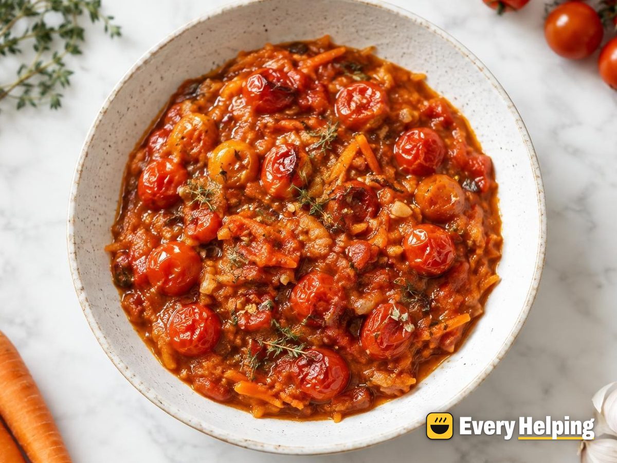Blistered Cherry Tomato and Carrot Pizza Sauce