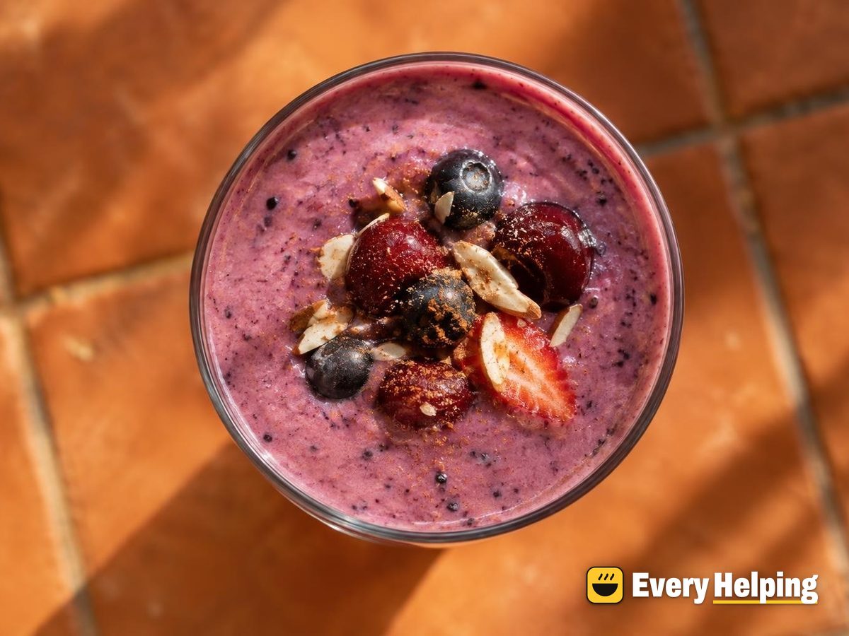 Cherry Berry Almond Vanilla Smoothie