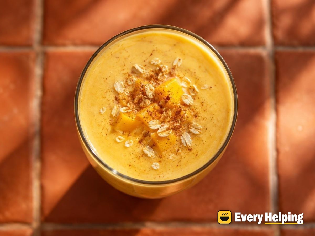 Overnight Oat and Coconut Mango Lassi