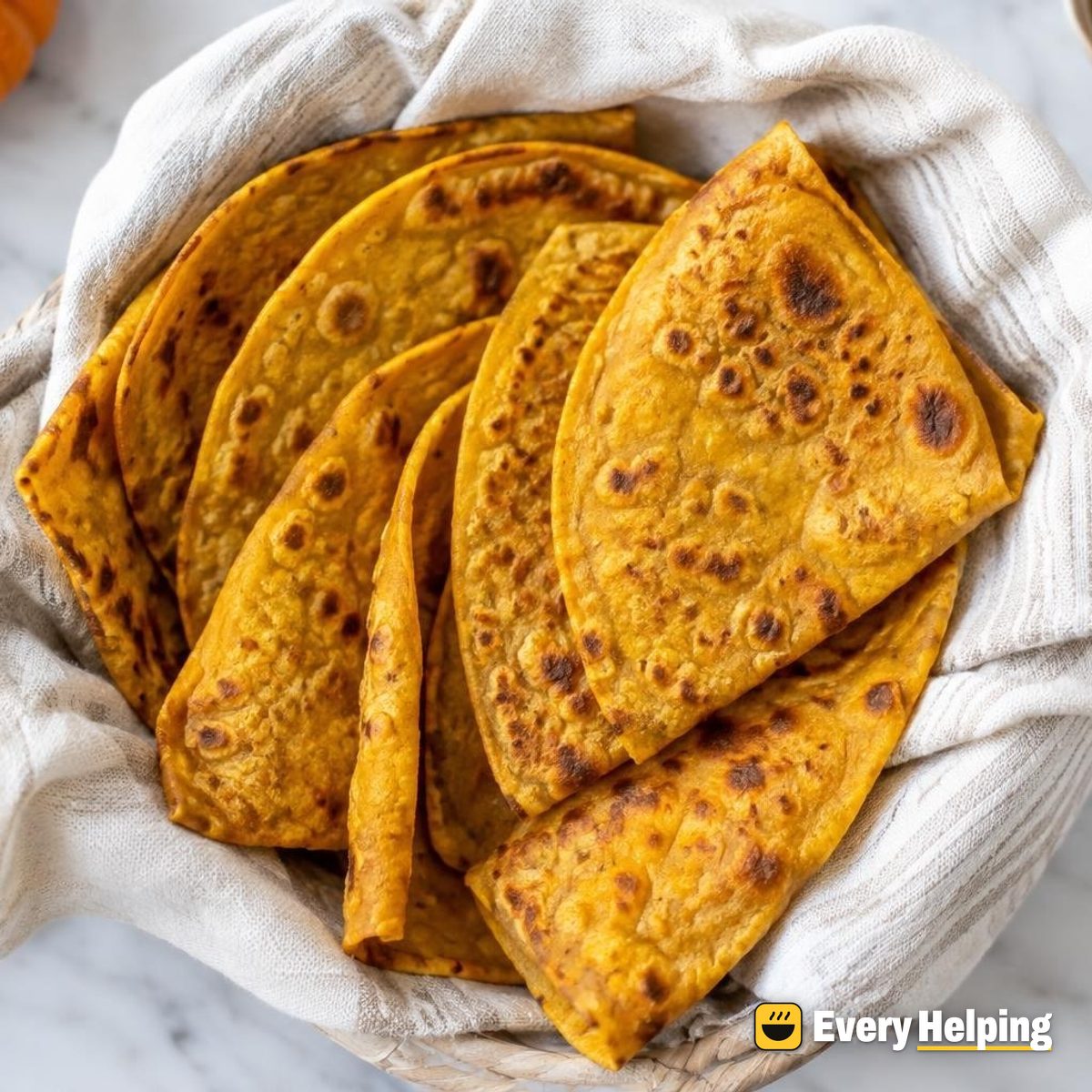 Pumpkin Turmeric Garlic Tortillas with Ginger