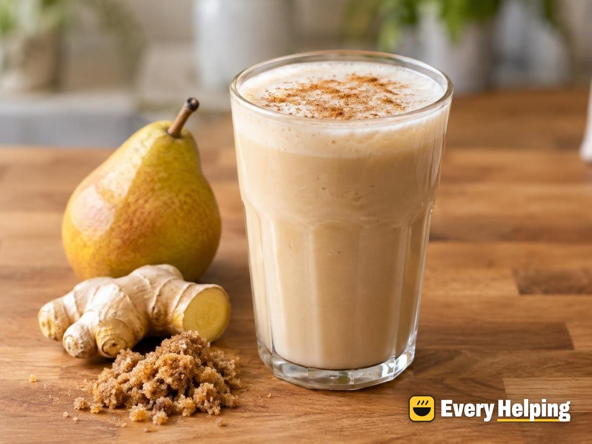 Vanilla Pear Chai Latte with Brown Sugar