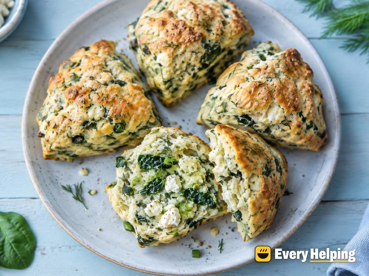 Feta, Spinach and Dill Scones