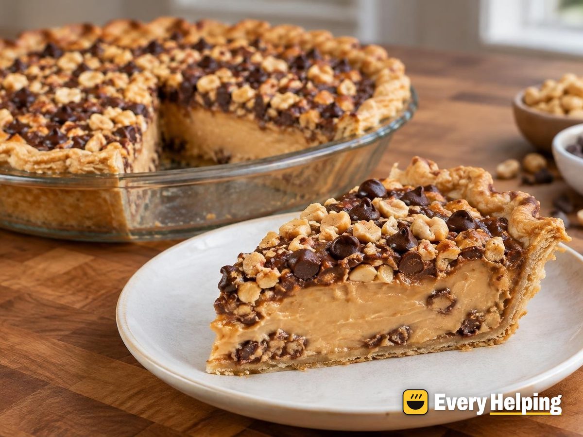 Salted Peanut Butter Custard Pies with Chocolate