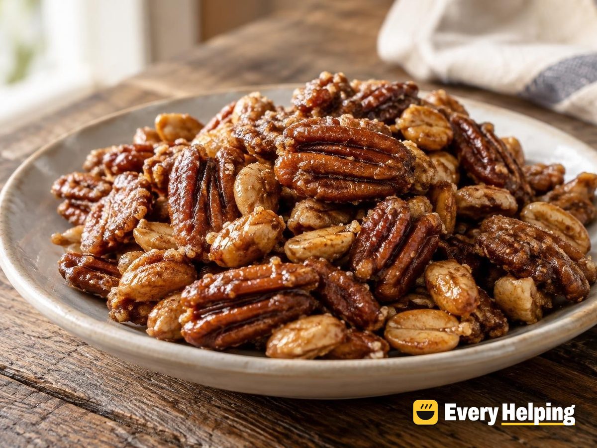 Cinnamon Maple Roasted Pecans and Peanuts