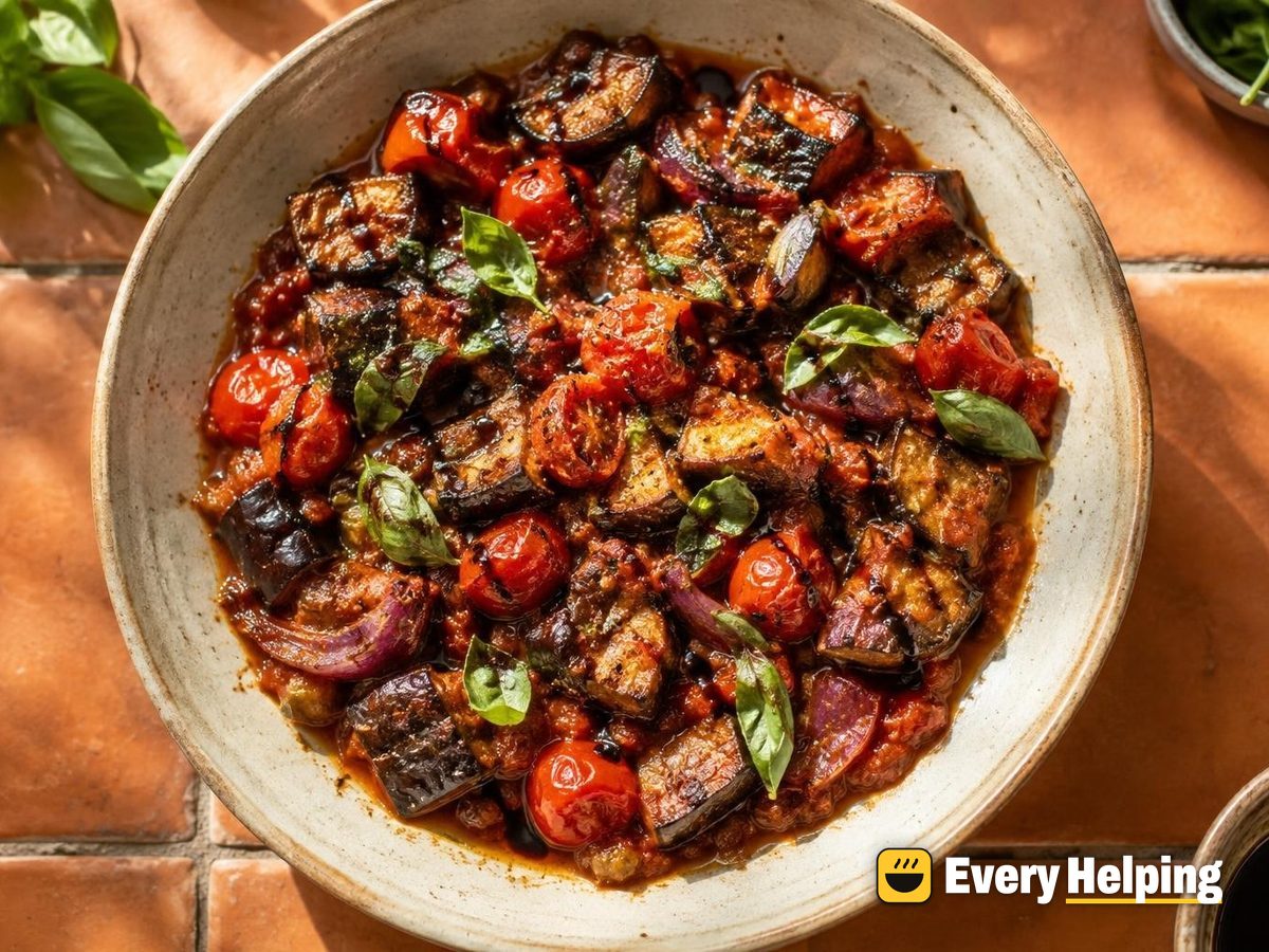 Roasted Eggplant and Tomato Basil Sauce
