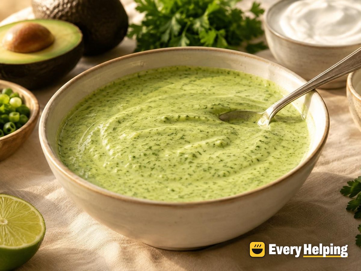 Garlic Kefir Green Goddess Dressing