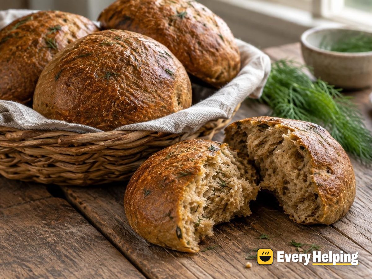 Dill Rye Burger Buns