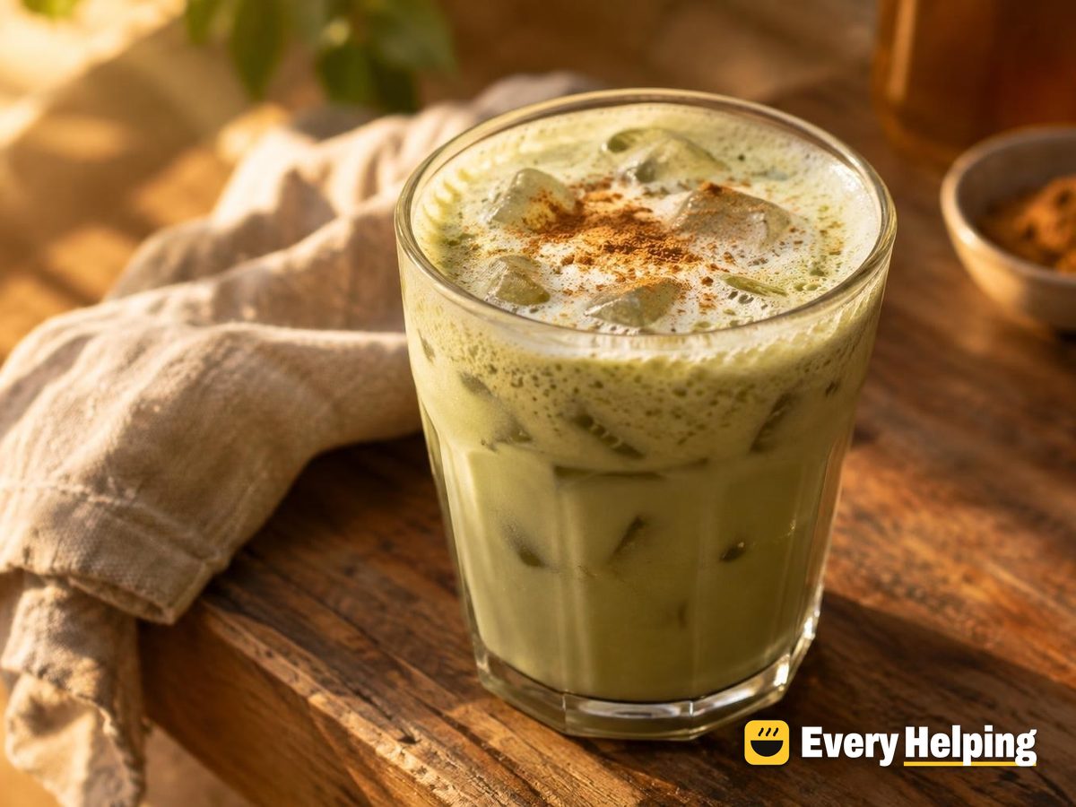 Iced Maple Soy Green Tea Latte