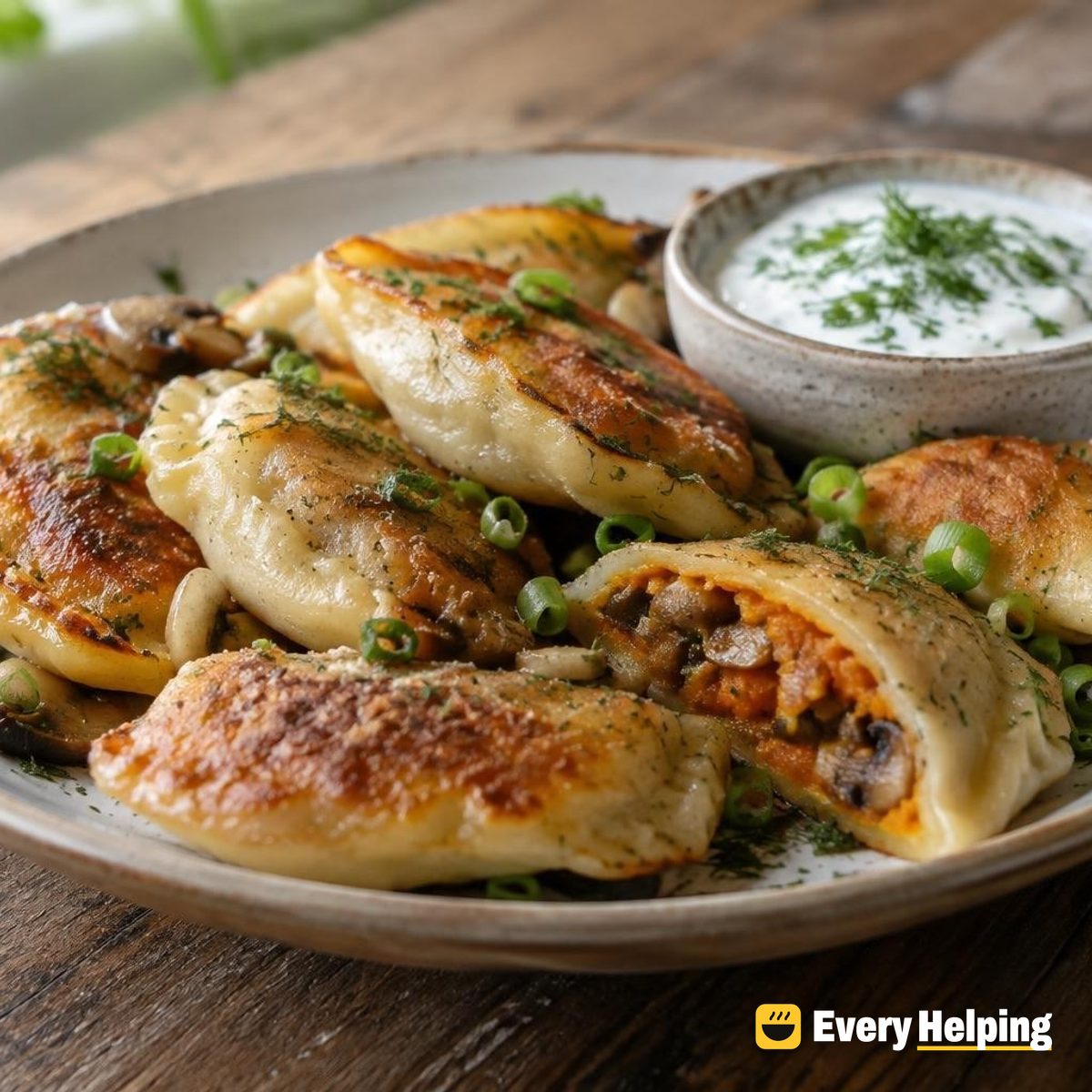 Smoky Sweet Potato Potsticker-Style Pierogi