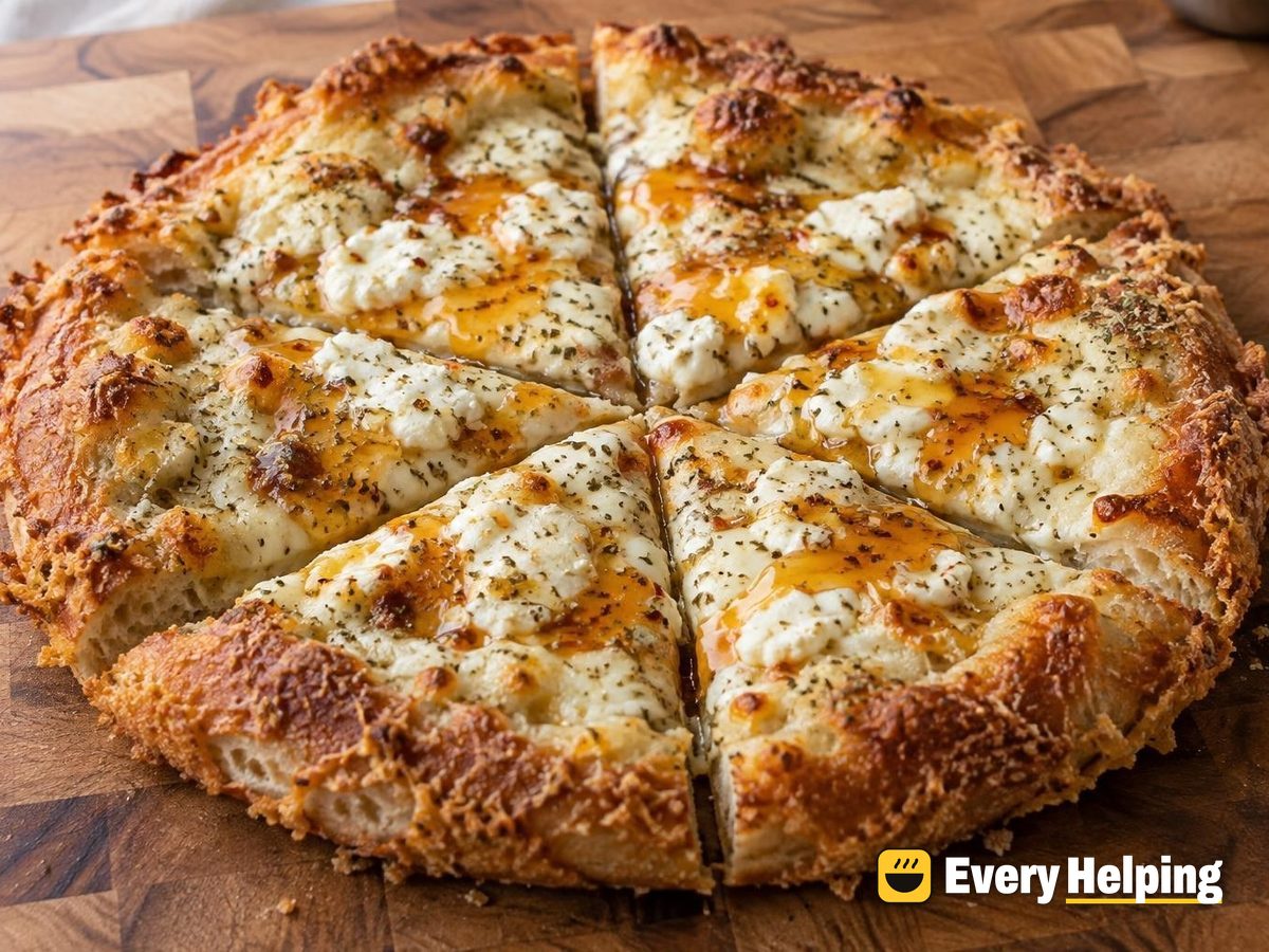 Parmesan Frico Ricotta Pan Pizzas with Hot Honey