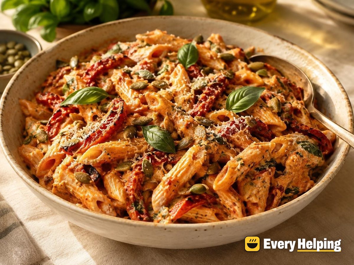 Creamy Roasted Pepper Ricotta Pesto