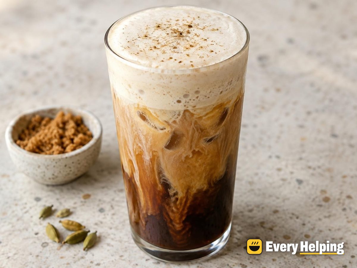 Cardamom Brown Sugar Oat Milk Iced Americano