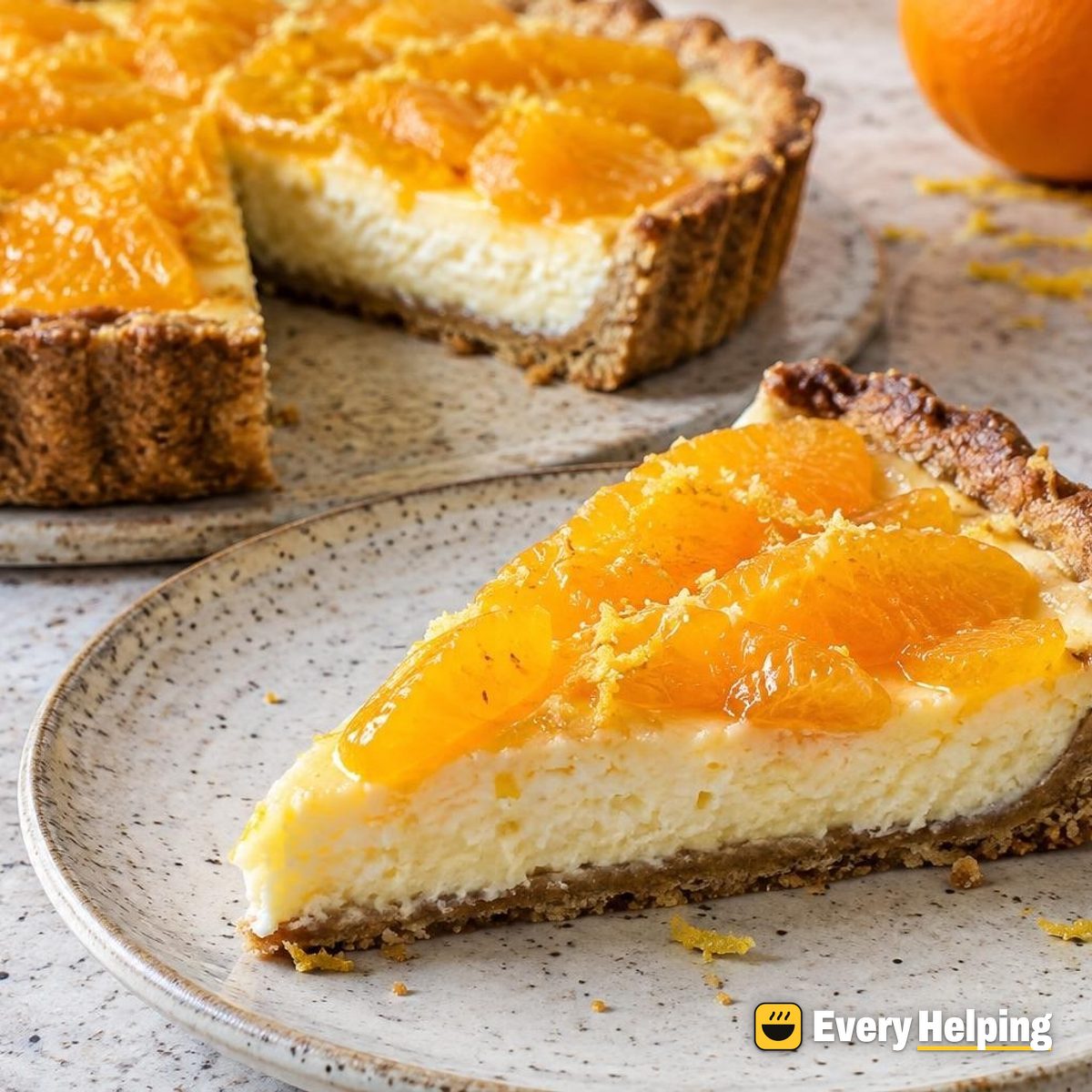 Orange Ricotta Pies in Whole Wheat Crust