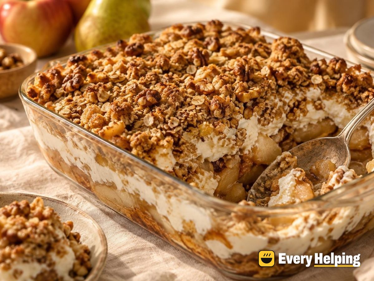 Apple Pie Parfait with Oat Walnut Crumble