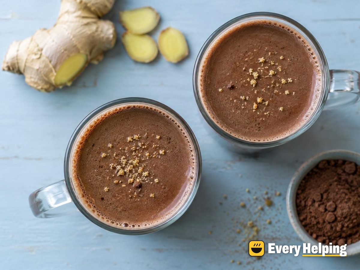 Fresh Ginger Skim Milk Hot Cocoa