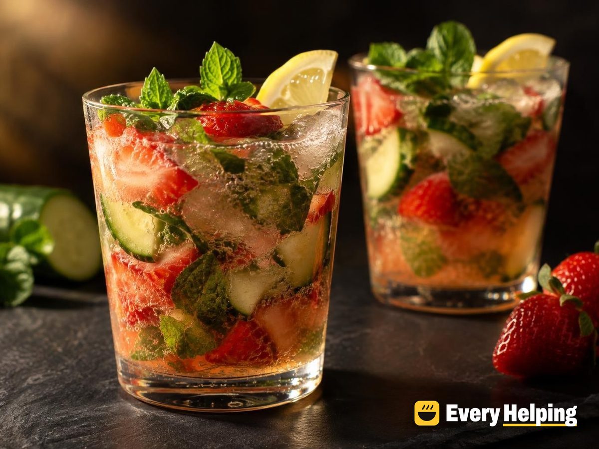 Muddled Strawberry Cucumber Mint Smash