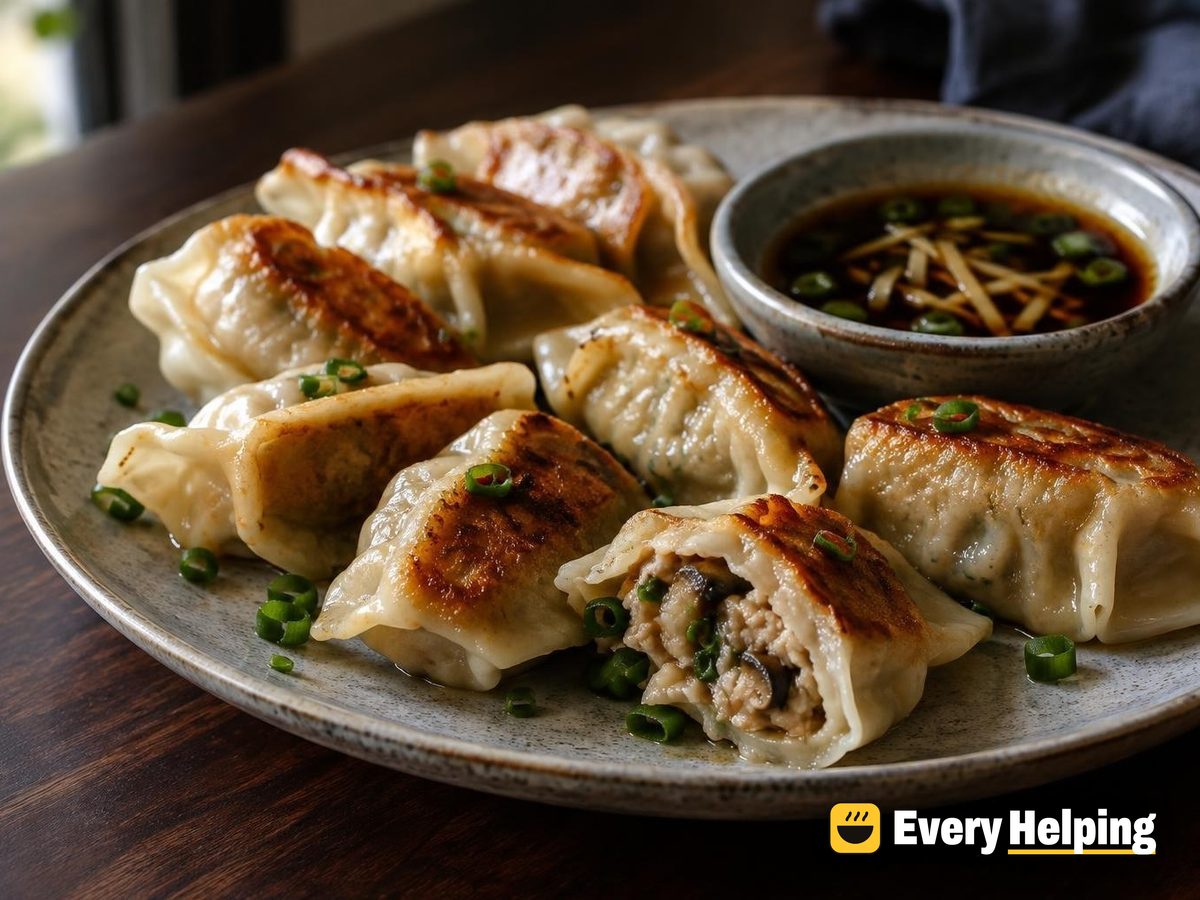 Chicken, Mushroom and Scallion Potstickers
